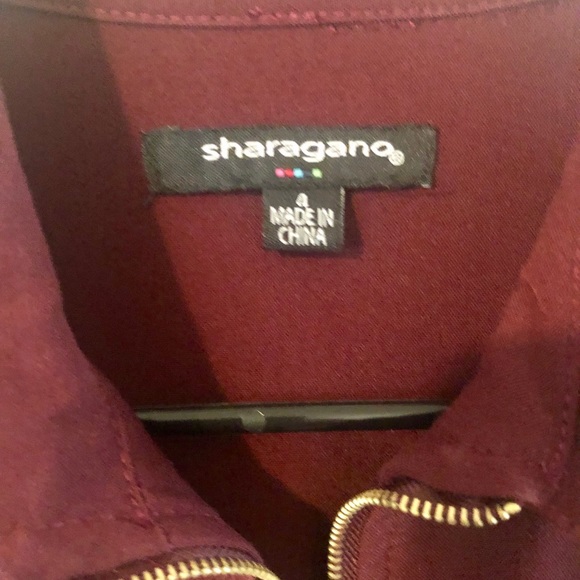 3/4 sleeve maroon colored dress. - Picture 2 of 2